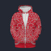Elvis Red Swirl Zip Hoodie Costume, S-5XL US Size, Gift For Him