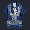 Elvis Royal Blue Phoenix Hawaiian Shirt Costume, S-5XL US Size, Unisex Button Down Shirt