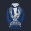 Elvis Royal Blue Phoenix Tracksuit Costume Hoodie Sweatshirt T-Shirt Sweatpants, S-5XL US Size