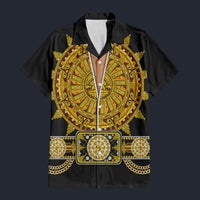 Modetrail Elvis Presley Sundial Black Hawaiian Shirt Costume, S-5XL US Size, Unisex Button Down Shirt