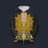 Modetrail Elvis Presley Sundial Black Zip Hoodie Costume, S-5XL US Size, Gift For Him