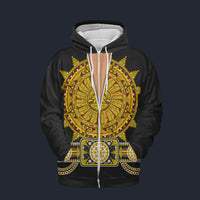 Modetrail Elvis Presley Sundial Black Zip Hoodie Costume, S-5XL US Size, Gift For Him