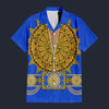 Modetrail Elvis Presley Sundial Blue Hawaiian Shirt Costume, S-5XL US Size, Unisex Button Down Shirt