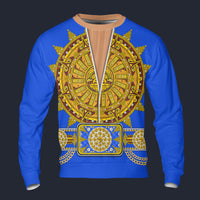 Modetrail Elvis Presley Sundial Blue Long Sleeves Costume, S-5XL US Size, Gift For Him