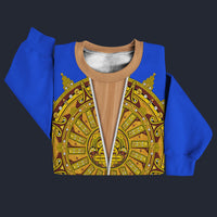 Modetrail Elvis Presley Sundial Blue Sweater Costume, S-5XL US Size, Gift For Him