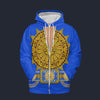 Modetrail Elvis Presley Sundial Blue Zip Hoodie Costume, S-5XL US Size, Gift For Him
