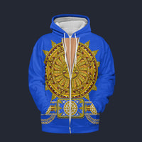 Modetrail Elvis Presley Sundial Blue Zip Hoodie Costume, S-5XL US Size, Gift For Him