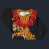 Modetrail Elvis Presley Tiger Black Hawaiian Flower Necklace Sweater Costume, Elvis Presley Costume S-5XL US Size, Gift For Him