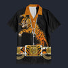 Elvis Tiger Black Hawaiian Shirt Costume, S-5XL US Size, Unisex Button Down Shirt