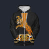 Elvis Tiger Black Zip Hoodie Costume, S-5XL US Size, Gift For Him