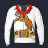 Modetrail Elvis Presley Tiger Hawaiian Flower Necklace Long Sleeves Costume, Elvis Presley Costume S-5XL US Size, Gift For Him