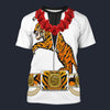 Modetrail Elvis Presley Tiger Hawaiian Flower Necklace T-shirt Costume, Elvis Presley Costume S-5XL US Size, Gift For Him