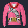 Modetrail Elvis Presley Tiger Pink Hawaiian Flower Necklace Tracksuit Costume Hoodie Sweatshirt T-Shirt Sweatpants, Elvis Presley Costume S-5XL US Size