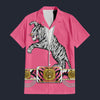 Elvis Tiger Pink Hawaiian Shirt Costume, S-5XL US Size, Unisex Button Down Shirt