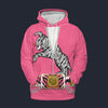 Elvis Tiger Pink Hoodie Costume, S-5XL US Size, Gift For Him