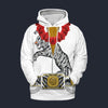 Modetrail Elvis Presley Tiger White Hawaiian Flower Necklace Hoodie Costume, Elvis Presley Costume S-5XL US Size, Gift For Him