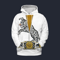 Elvis Tiger White Hoodie Costume, S-5XL US Size, Gift For Him
