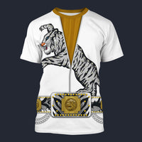 Elvis Tiger White T-shirt Costume, S-5XL US Size, Gift For Him