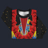 Modetrail Elvis Presley American Eagle Black Hawaiian Flower Necklace Sweater Costume, Elvis Presley Costume S-5XL US Size, Gift For Him