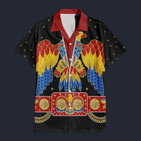 Elvis American Eagle Black Hawaiian Shirt Costume, S-5XL US Size, Unisex Button Down Shirt