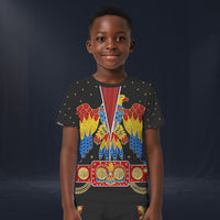 Modetrail Elvis presley American Eagle Black T-shirt Costume For Kid, S-5XL US Size