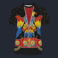 Elvis American Eagle Black Tracksuit Costume Hoodie Sweatshirt T-Shirt Sweatpants, S-5XL US Size