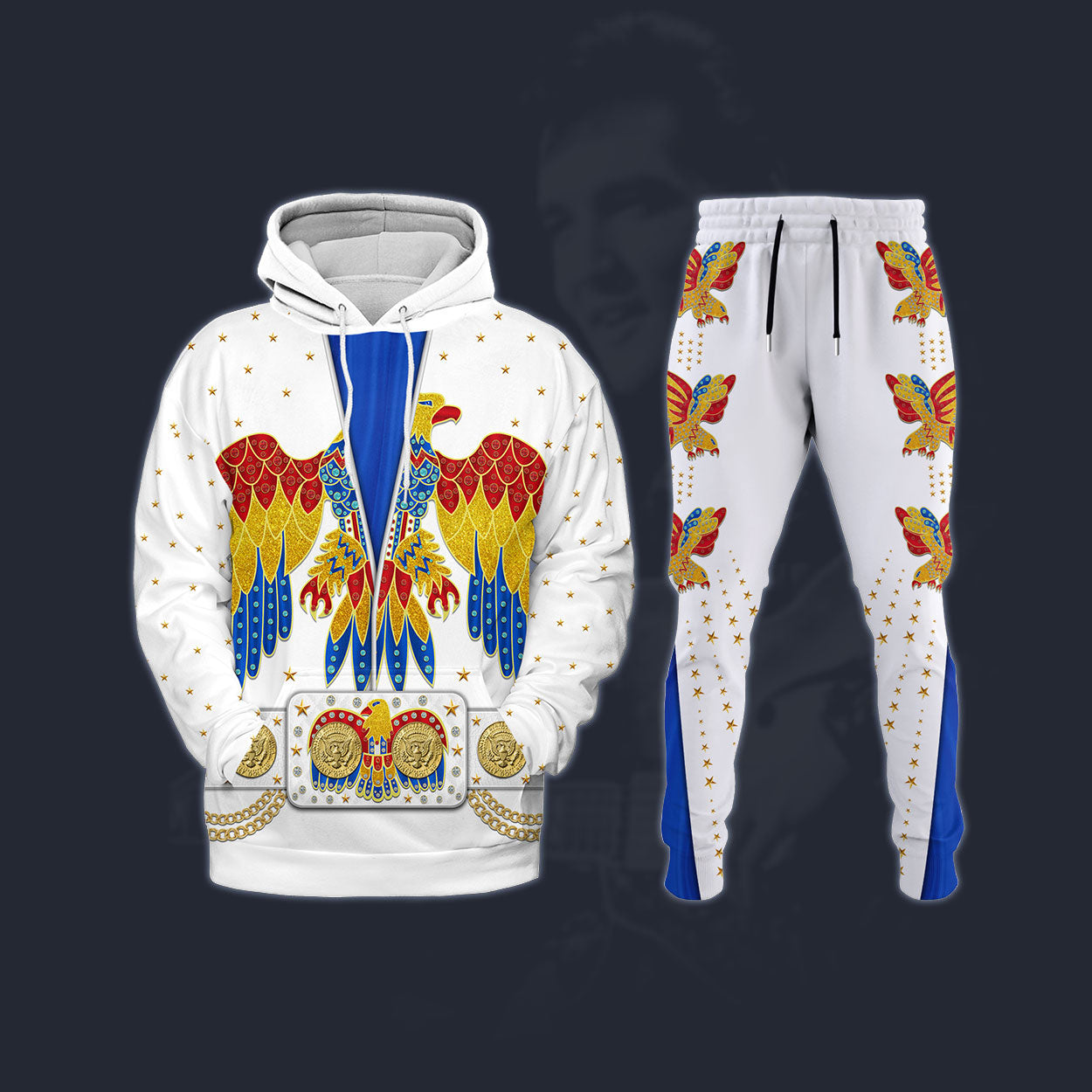 Disfraz Cosplay Elvis Presley Eagle Jumsuit | Cuotas sin interés Disfraz Cosplay Elvis Presley Eagle Jumsuit | Cuotas sin interés