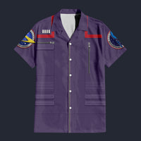 Modetrail Star Trek Engineering Division Uniform 2150s Command Hawaiian Shirt Costume, S-5XL US Size, Unisex Button Down Shirt