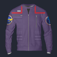 Modetrail Star Trek Engineering Division Uniform 2150s Command Long Sleeves Costume, S-5XL US Size, Gift For Him