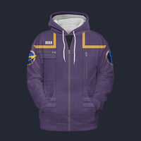 Modetrail Star Trek Engineering Division Uniform 2150s Operations Fleece Hoodie Costume, S-5XL US Size, Gift For Him