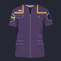 Modetrail Star Trek Engineering Division Uniform 2150s Operations T-shirt Costume, S-5XL US Size, Gift For Him