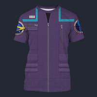 Modetrail Star Trek Engineering Division Uniform 2150s Science T-shirt Costume, S-5XL US Size, Gift For Him