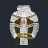 Modetrail England Charles I Fleece Zip Hoodie Costume, British Costume S-5XL US Size, Gift For Him