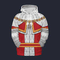 Modetrail England Charles II Tracksuit Costume Hoodie Sweatshirt T-Shirt Sweatpants, British Costume S-5XL US Size