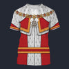 Modetrail England Charles II T-shirt Costume, British Costume S-5XL US Size, Gift For Him