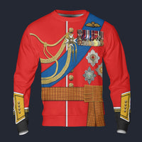 Modetrail England Charles III Long Sleeves Costume, British Costume S-5XL US Size, Gift For Him