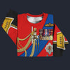 Modetrail England Charles III Sweater Costume, British Costume S-5XL US Size, Gift For Him