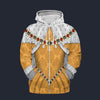 Modetrail England Elizabeth I Fleece Zip Hoodie Costume, British Costume S-5XL US Size, Gift For Him