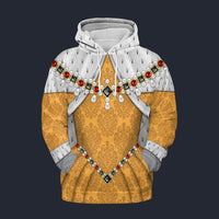 Modetrail England Elizabeth I Tracksuit Costume Hoodie Sweatshirt T-Shirt Sweatpants, British Costume S-5XL US Size