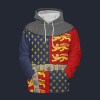 Modetrail England Henry V Hoodie Costume, British Costume S-5XL US Size, Gift For Him