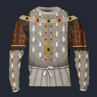 Modetrail England Henry VIII Long Sleeves Costume, British Costume S-5XL US Size, Gift For Him