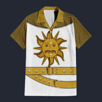 Modetrail England King Arthur Hawaiian Shirt Costume, British Costume S-5XL US Size, Unisex Button Down Shirt