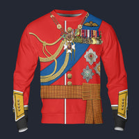 Modetrail England Prince Philip Long Sleeves Costume, British Costume S-5XL US Size, Gift For Him