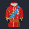 Modetrail England Prince William Fleece Hoodie Costume, British Costume S-5XL US Size, Gift For Him