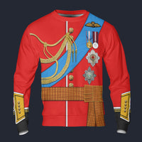 Modetrail England Prince William Long Sleeves Costume, British Costume S-5XL US Size, Gift For Him