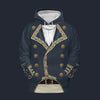 Modetrail France Gilbert du Motier de La Fayette Fleece Hoodie Costume, France Costume S-5XL US Size, Gift For Him