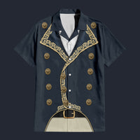 Modetrail France Gilbert du Motier de La Fayette Hawaiian Shirt Costume, France Costume S-5XL US Size, Unisex Button Down Shirt