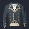 Modetrail France Gilbert du Motier de La Fayette Long Sleeves Costume, France Costume S-5XL US Size, Gift For Him