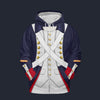 Modetrail France Grenadier-Imperial Guard Infantry (1806-1815) Fleece Zip Hoodie Costume, France Costume S-5XL US Size, Gift For Him