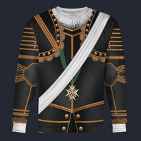 Modetrail France Henry IV Armour Sweater Costume, British Costume S-5XL US Size, Gift For Him